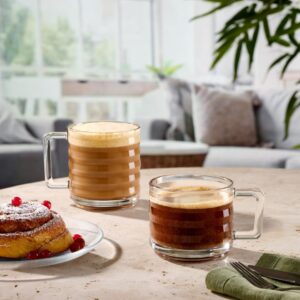 Pasabahce Bricks Tempered Glass Mug (250ml & 320ml)